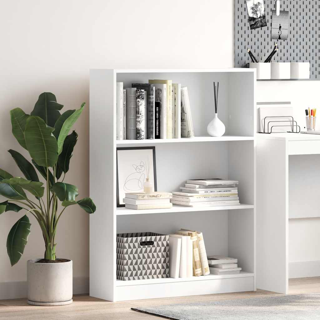 Vidaxl boekenkast 80x24x109 cm bewerkt hout wit