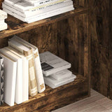 Vidaxl boekenkast 80x24x109 cm bewerkt hout gerookt eikenkleurig