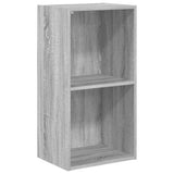 Vidaxl boekenkast 40x30x77 cm bewerkt hout grijs sonoma eikenkleurig