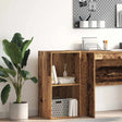 Vidaxl boekenkast 40x30x77 cm bewerkt hout oud houtkleurig