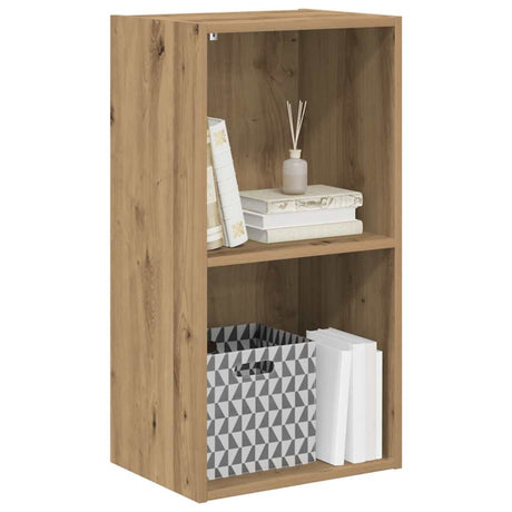 Vidaxl boekenkast 40x30x77 cm bewerkt hout artisanaal eikenkleurig