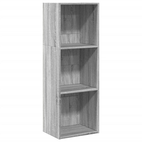 Vidaxl boekenkast 40x30x114 cm bewerkt hout grijs sonoma eikenkleurig