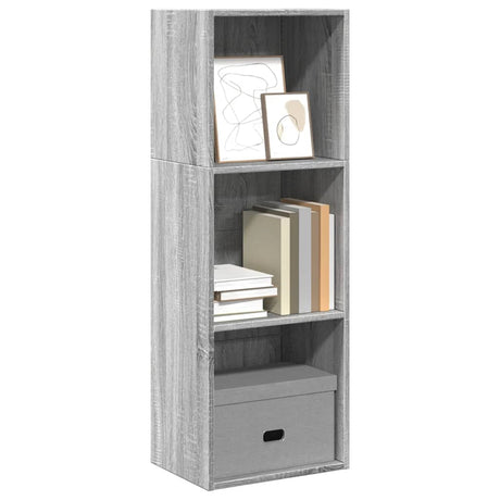 Vidaxl boekenkast 40x30x114 cm bewerkt hout grijs sonoma eikenkleurig