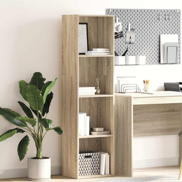 Vidaxl boekenkast 40x30x152 cm bewerkt hout sonoma eikenkleurig