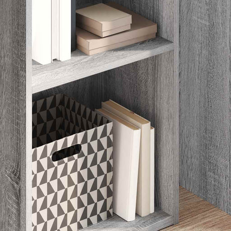 Vidaxl boekenkast 40x30x152 cm bewerkt hout grijs sonoma eikenkleurig