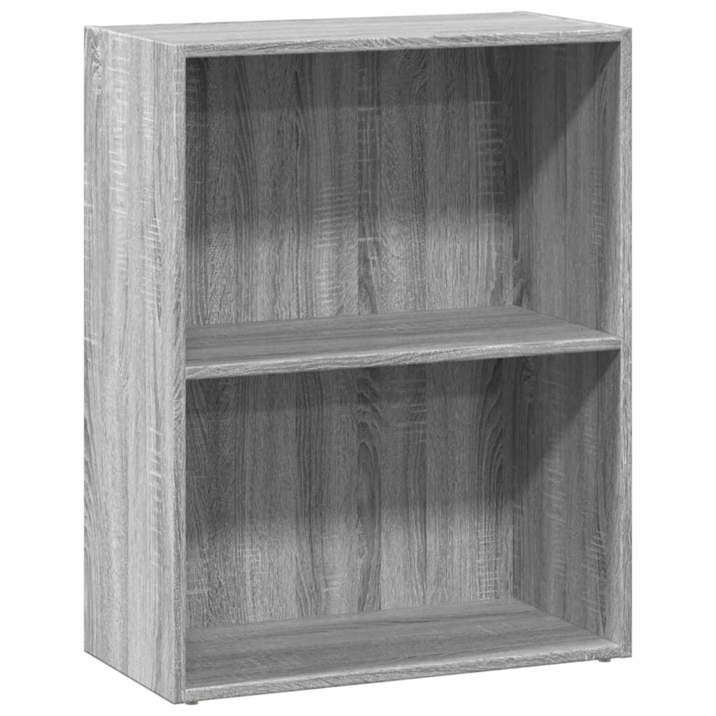 Vidaxl boekenkast 60x30x77 cm bewerkt hout grijs sonoma eikenkleurig