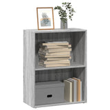 Vidaxl boekenkast 60x30x77 cm bewerkt hout grijs sonoma eikenkleurig
