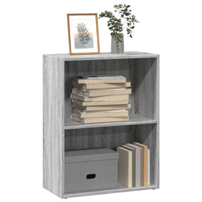 Vidaxl boekenkast 60x30x77 cm bewerkt hout grijs sonoma eikenkleurig