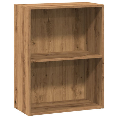 Vidaxl boekenkast 60x30x77 cm bewerkt hout artisanaal eikenkleurig