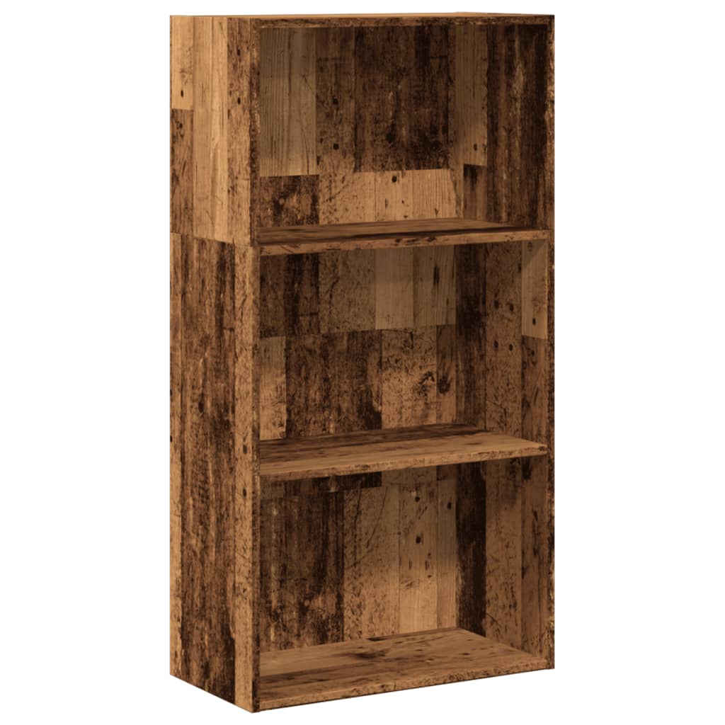 Vidaxl boekenkast 60x30x114 cm bewerkt hout oud houtkleurig