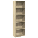 Vidaxl boekenkast 60x30x189 cm bewerkt hout sonoma eikenkleurig