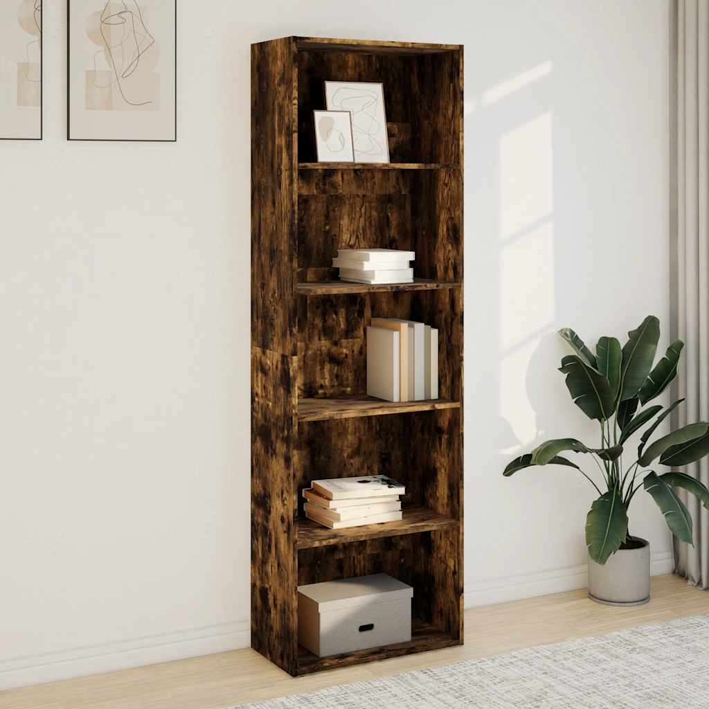 Vidaxl boekenkast 60x30x189 cm bewerkt hout gerookt eikenkleurig