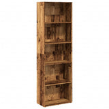 Vidaxl boekenkast 60x30x189 cm bewerkt hout oud houtkleurig