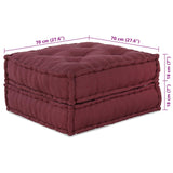 Vidaxl modulair bank 2 pcs bordeaux 140 x 70 x 36 cm stof