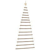 Vidaxl hangende kerstboom met topster 100x210 cm natuurlijke tak