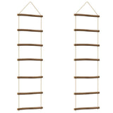 Vidaxx Wanddekorationen leiterförmig 2 Stück 30x100 cm Naturzweig