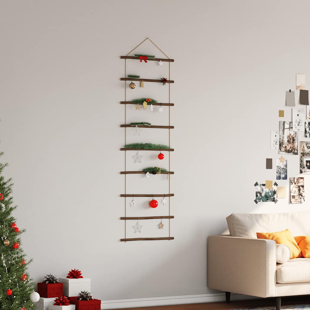 Vidaxx Wanddekoration leiterförmig 50x150 cm Naturzweig