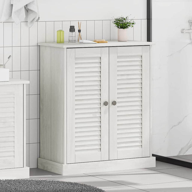 Vidaxl badkamerkast met plank vigo wit en antiek wit 68 x 34 x 80 cm