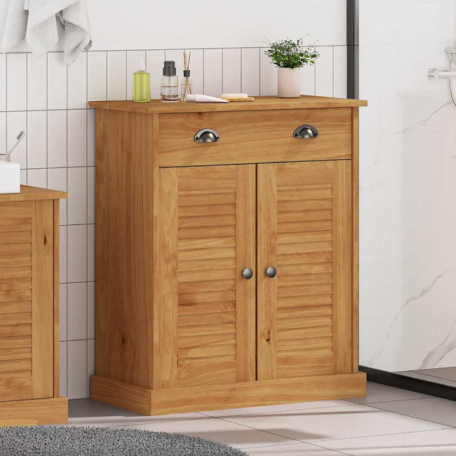 Vidaxl badkamerkast vigo bruin en honingbruin 68 x 34 x 80 cm