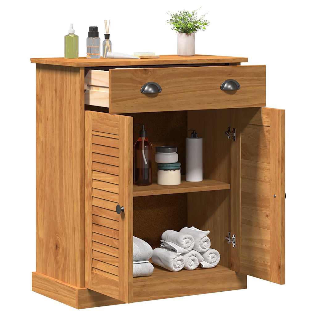 Vidaxl badkamerkast vigo bruin en honingbruin 68 x 34 x 80 cm