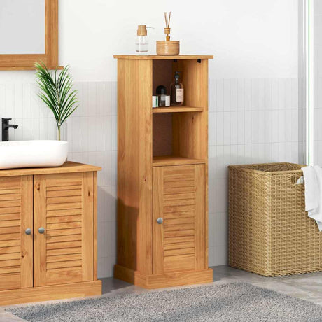 Vidaxl badkamerkast vigo bruin en honingbruin 37 x 34 x 110 cm