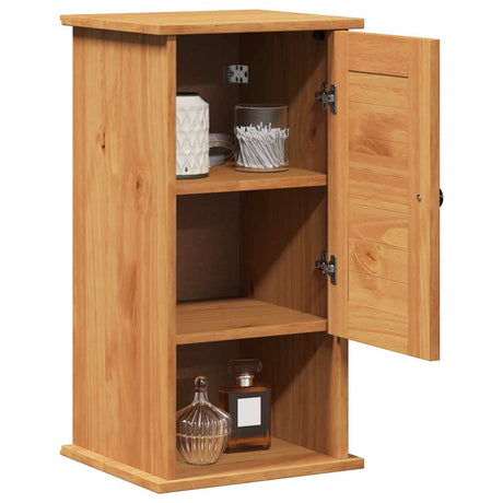 Vidaxl badkamerkast vigo bruin en honingbruin 37 x 34 x 71,5 cm