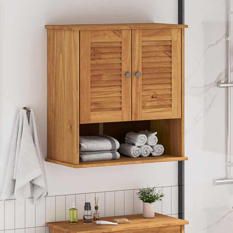 Vidaxl badkamerkast vigo bruin en honingbruin 67,5 x 34 x 71,5 cm