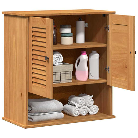 Vidaxl badkamerkast vigo bruin en honingbruin 67,5 x 34 x 71,5 cm