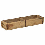 Vidaxl dienblad 4 pcs bruin 57 x 15 x 9 cm massief gerecycled hout