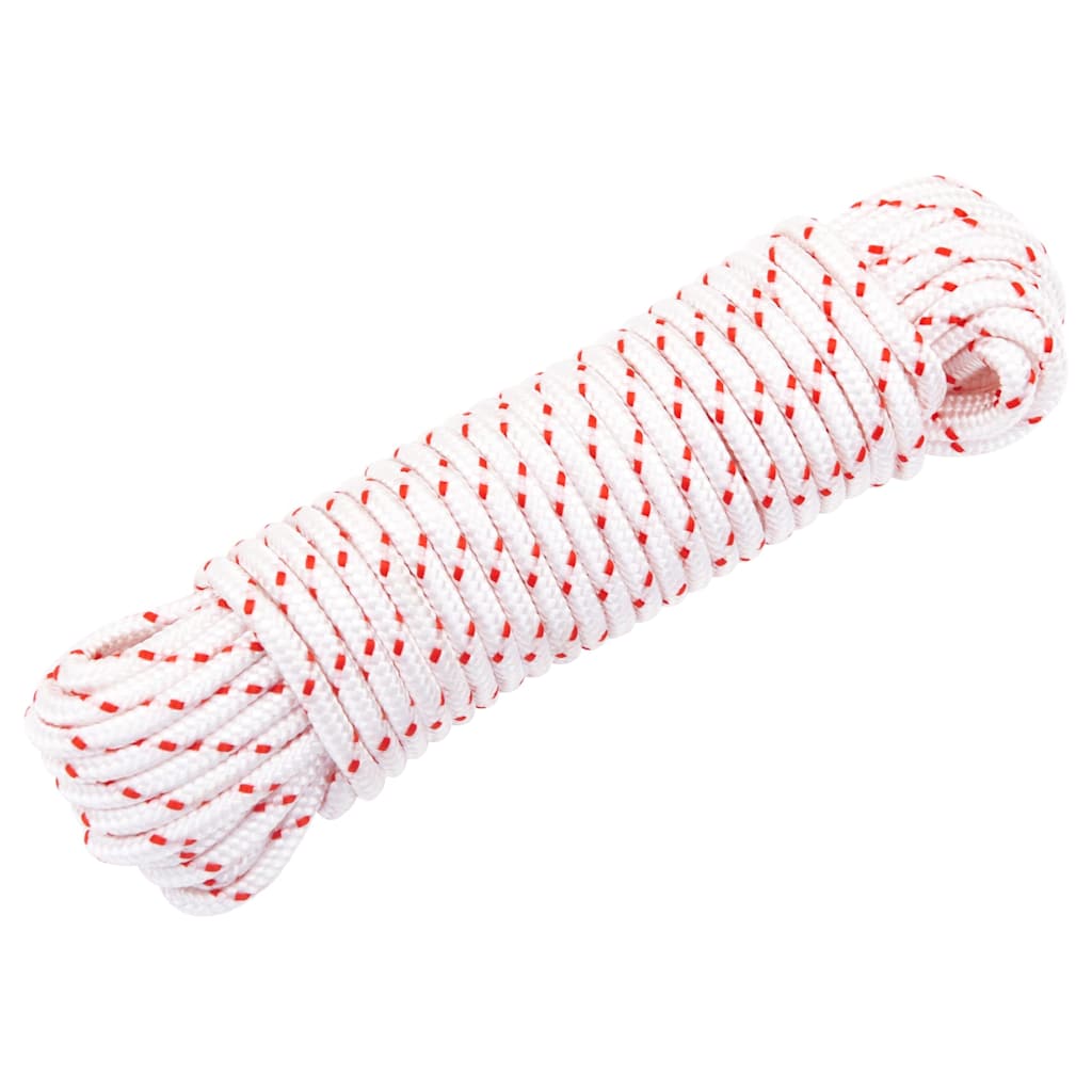 Vidaxl Zugschnur-Starterschnur weiß und rot ø4 mm 10 m Nylon
