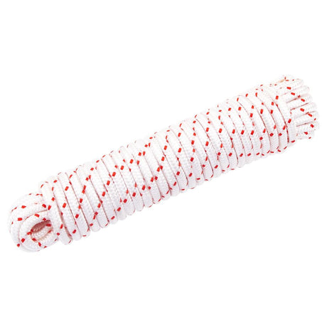 Vidaxl Zugschnur-Starterschnur weiß und rot ø6 mm 10 m Nylon