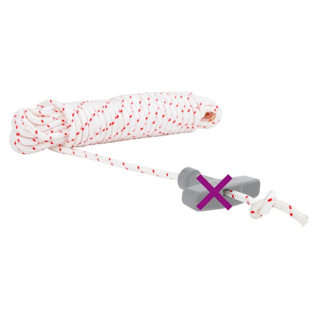 Vidaxl Zugschnur-Starterschnur weiß und rot ø6 mm 10 m Nylon