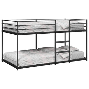 Vidaxl stapelbed zonder matras 107x203 cm staal zwart