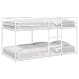 Vidaxl stapelbed zonder matras 80x200 cm staal wit