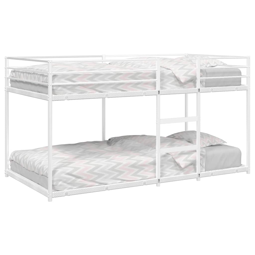Vidaxl stapelbed zonder matras 90x190 cm staal wit