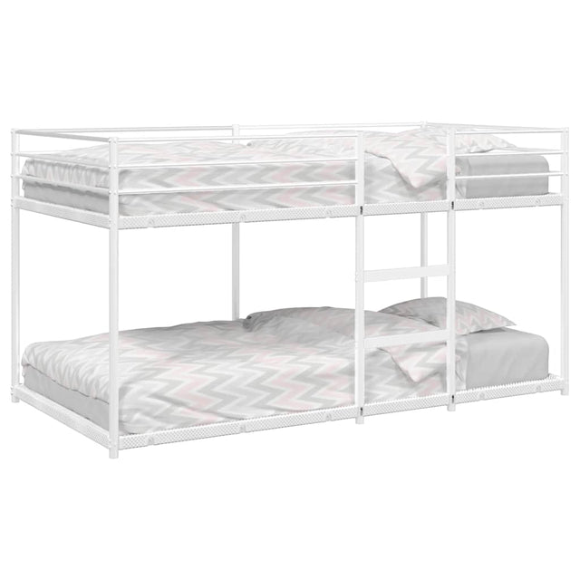 Vidaxl stapelbed zonder matras 90x190 cm staal wit