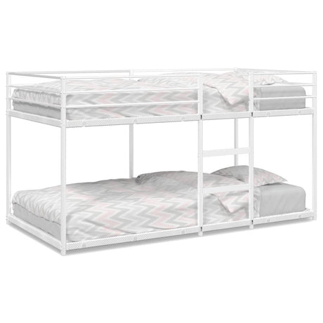Vidaxl stapelbed zonder matras 100x190 cm staal wit