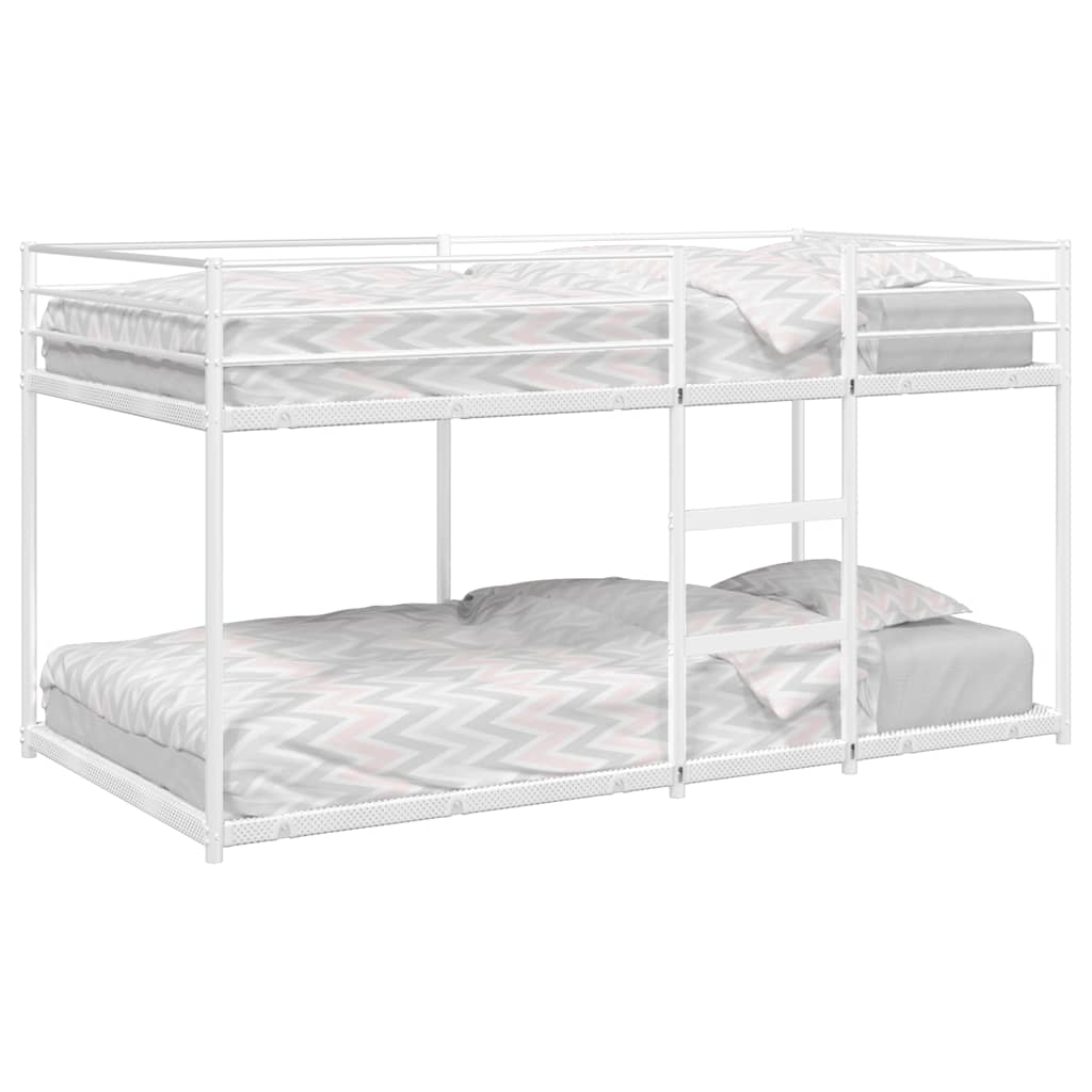 Vidaxl stapelbed zonder matras 100x190 cm staal wit