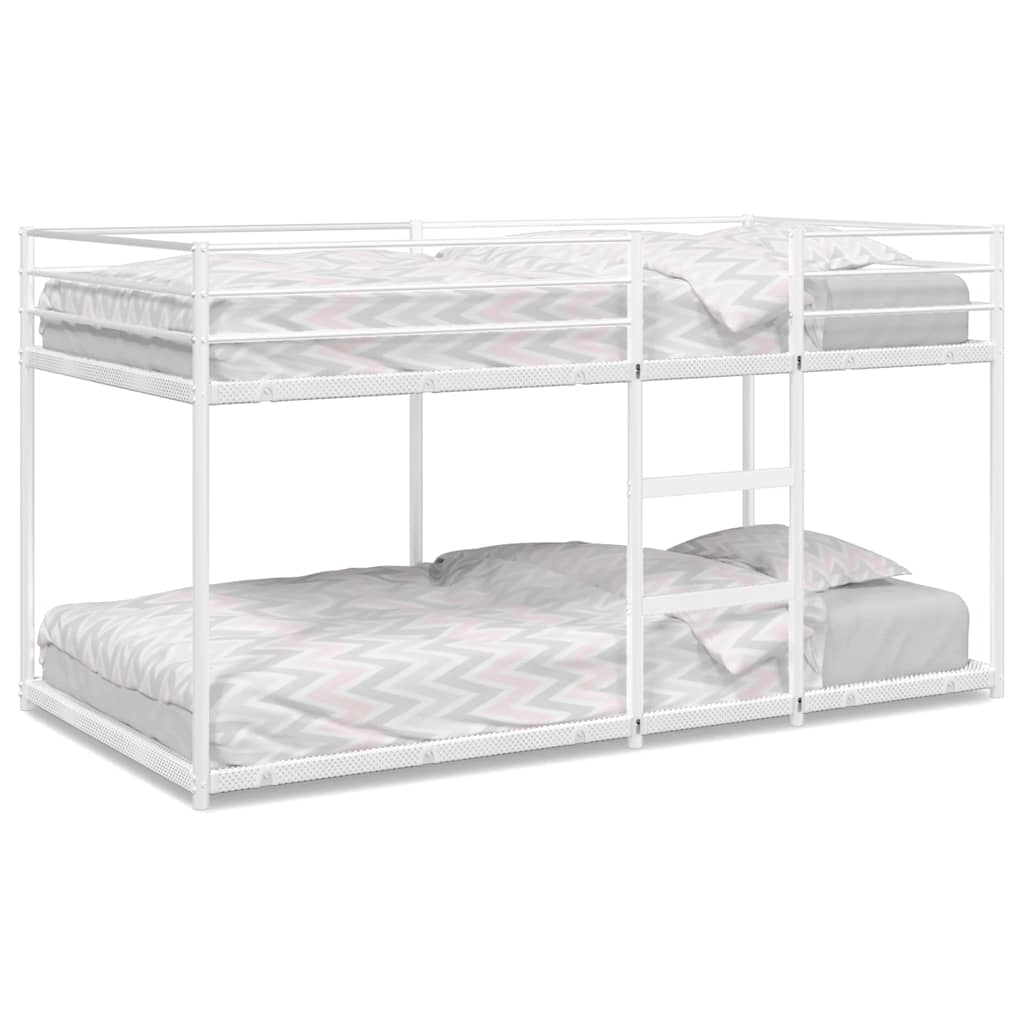 Vidaxl stapelbed zonder matras 100x200 cm staal wit