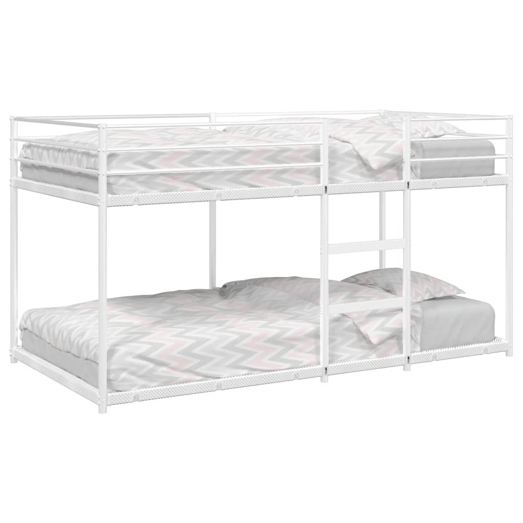 Vidaxl stapelbed zonder matras 100x200 cm staal wit