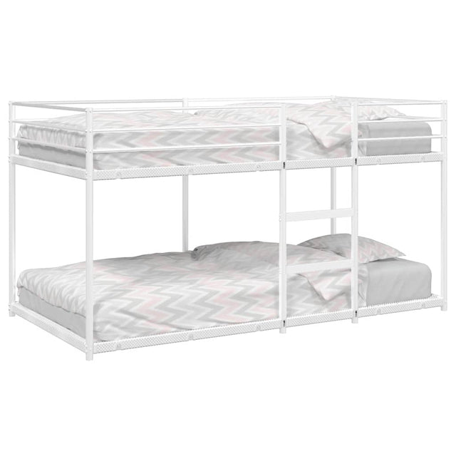 Vidaxl stapelbed zonder matras 100x200 cm staal wit