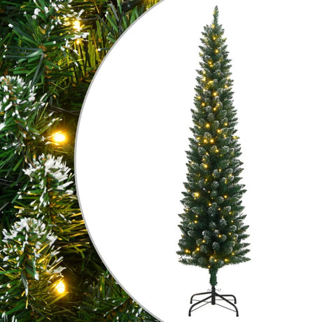 VidaXL Künstlicher Weihnachtsbaum schmal mit 300 LEDs 180 cm