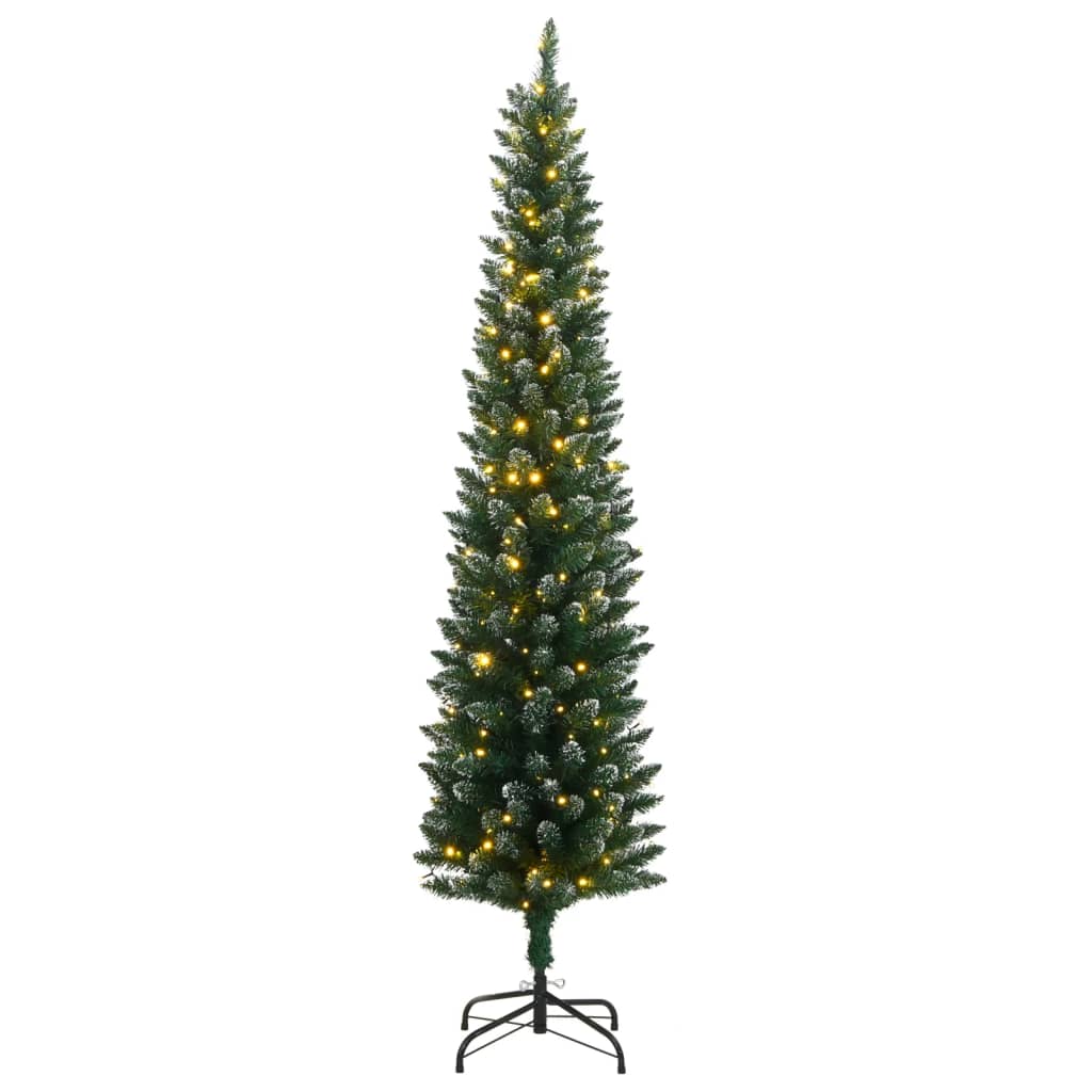 VidaXL Künstlicher Weihnachtsbaum schmal mit 300 LEDs 240 cm