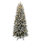 VidaXL Künstlicher Weihnachtsbaum mit 300 LEDs und Schnee 180 cm