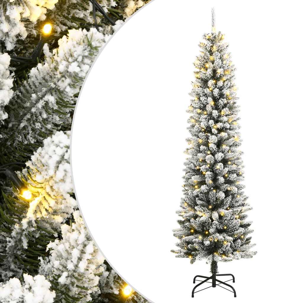 Vidaxl kunstkerstboom met 300 led's en sneeuw 240 cm