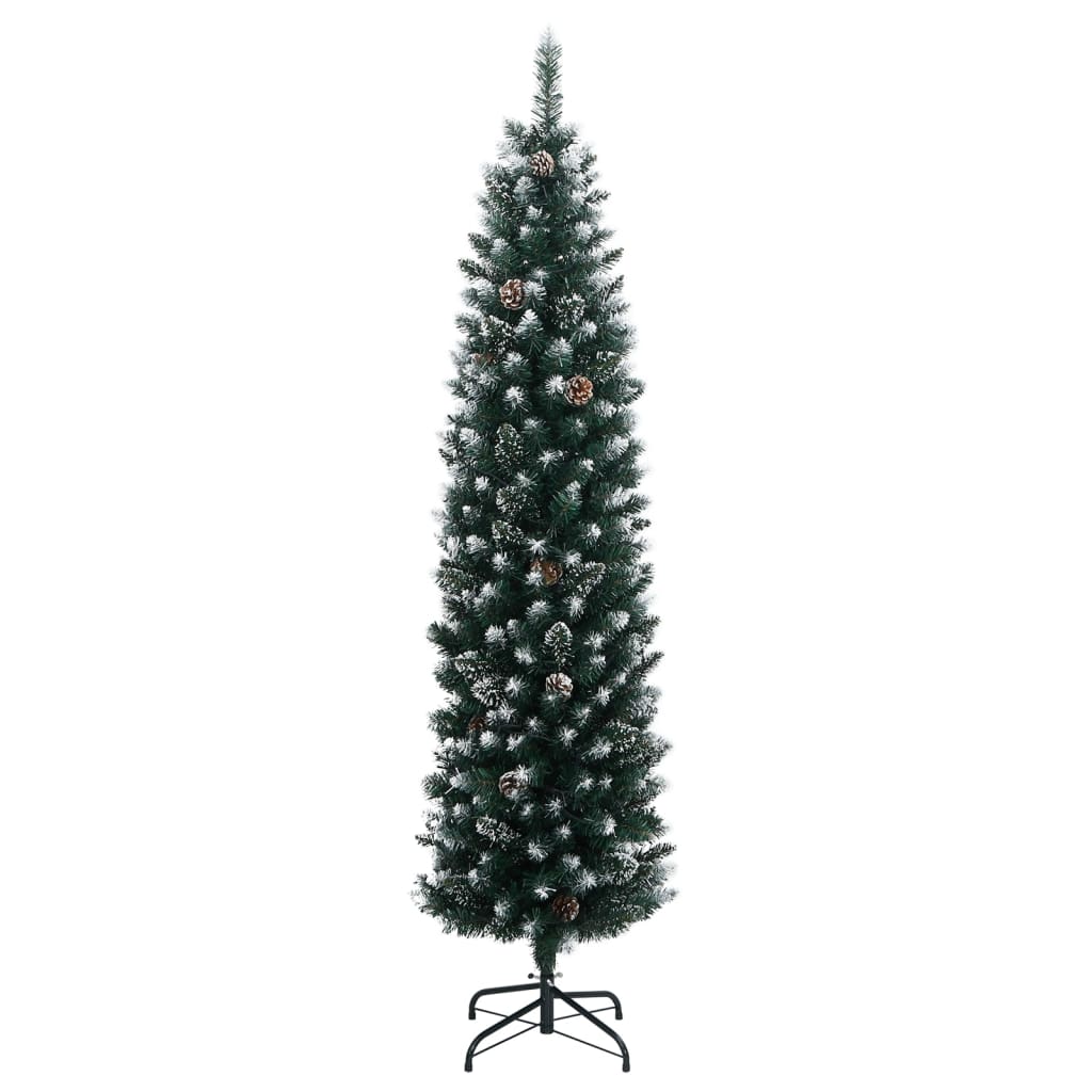 VidaXL Künstlicher Weihnachtsbaum schmal mit 150 LEDs 150 cm