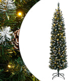 VidaXL Künstlicher Weihnachtsbaum schmal mit 300 LEDs 180 cm