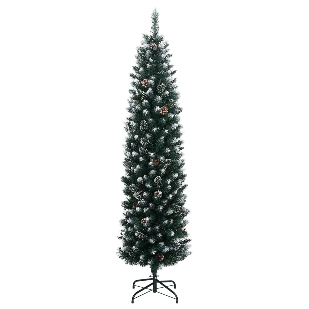VidaXL Künstlicher Weihnachtsbaum schmal mit 300 LEDs 180 cm