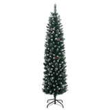 VidaXL Künstlicher Weihnachtsbaum schmal mit 300 LEDs 240 cm