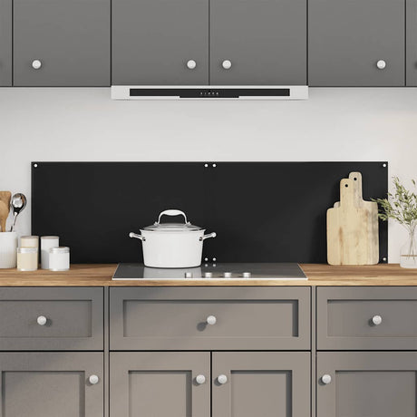 Vidaxx Küchenrückwände 2 Stk. 70x40 cm Hartglas schwarz